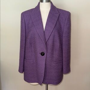 delia ferrari vintage purple blazer. XL. Gently worn.